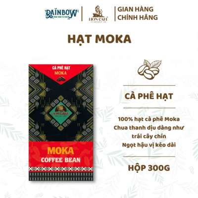 cà phê hạt moka LION CAFE 300g