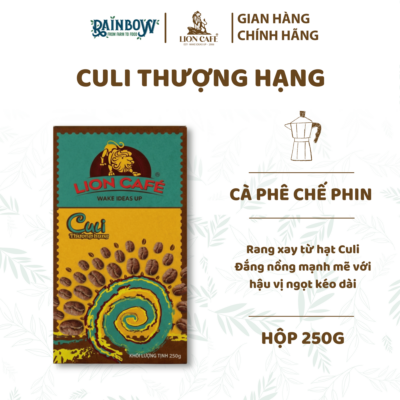 cà phê chế phin culi thượng hạng LION CAFE 250g